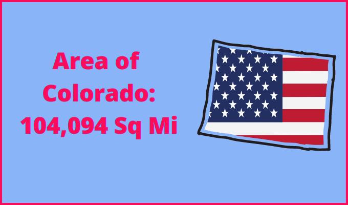 Area of Colorado compared to Montana