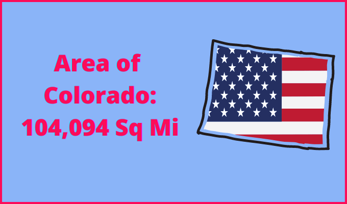 Area of Colorado compared to Rhode Island