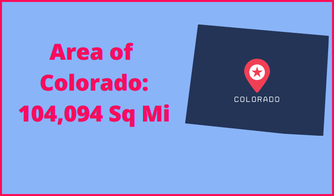 Area of Colorado compared to Virginia