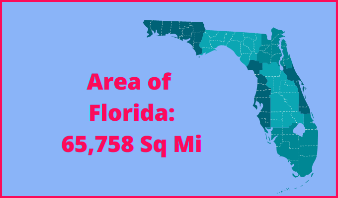 Area of Florida compared to Arizona