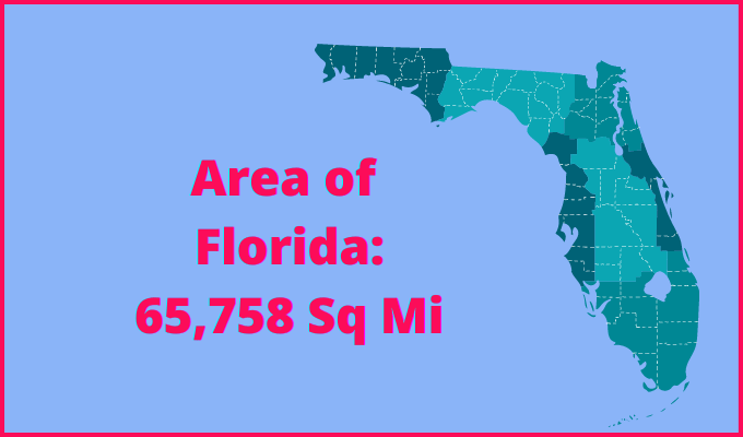 Area of Florida compared to California