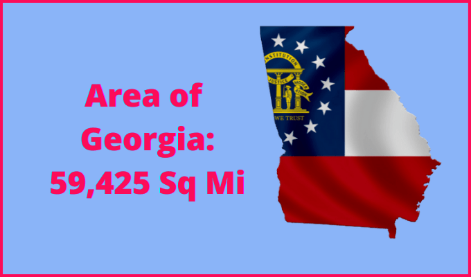 Area of Georgia compared to Montana