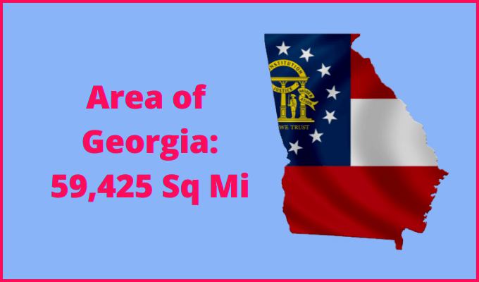 Area of Georgia compared to New Mexico