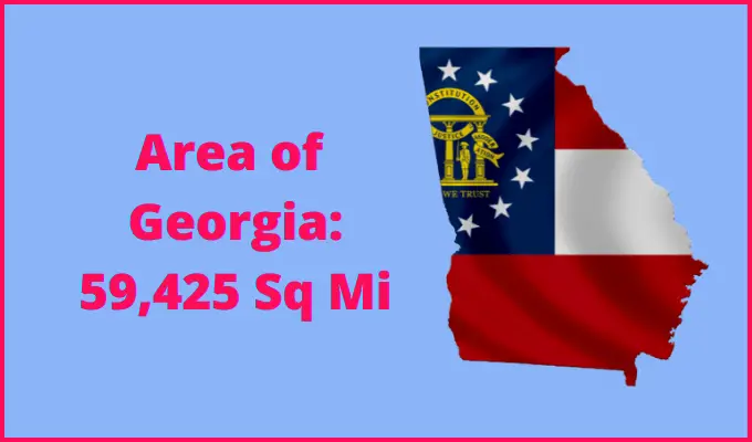 Area of Georgia compared to Ohio