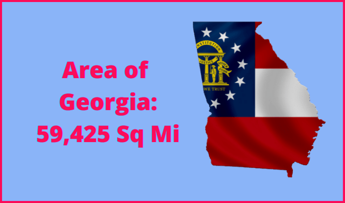 Area of Georgia compared to Oklahoma