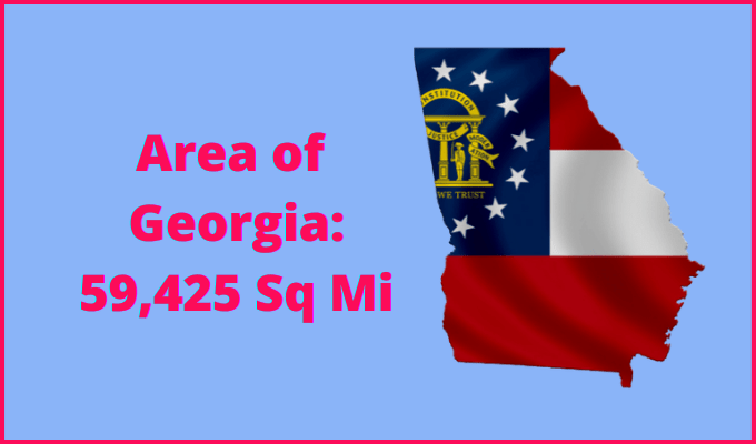 Area of Georgia compared to Rhode Island