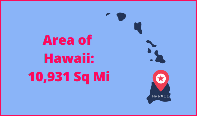 Area of Hawaii compared to New York