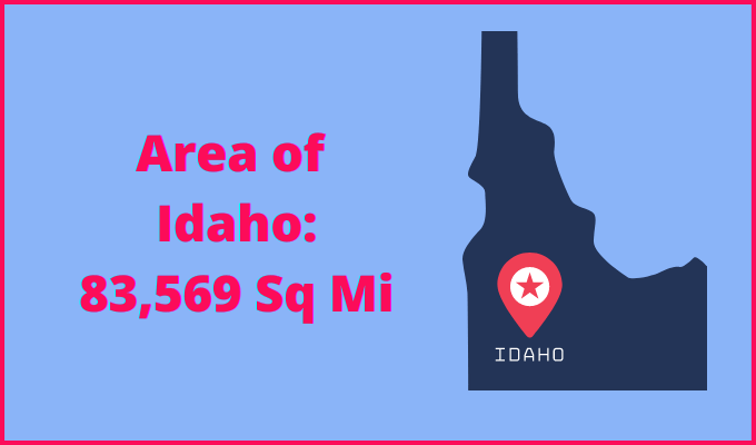 Area of Idaho compared to New Jersey