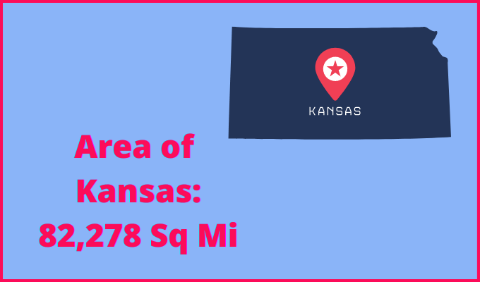 Area of Kansas compared to New Mexico