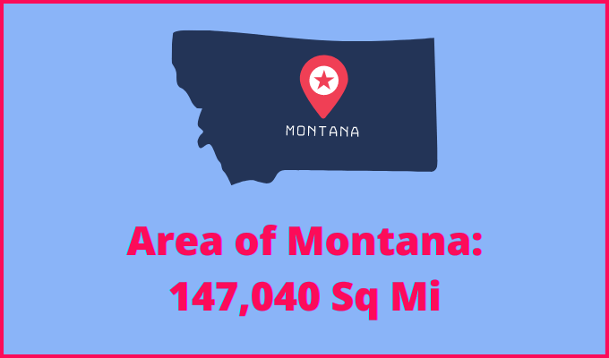 Area of Montana compared to Arizona