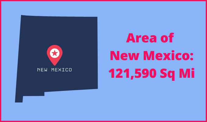 Area of New Mexico compared to Arkansas