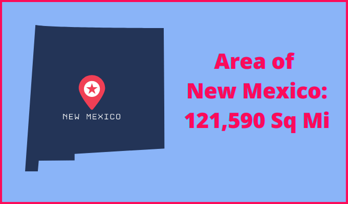 Area of New Mexico compared to Illinois