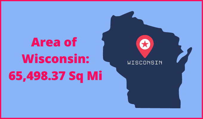Area of Wisconsin compared to Colorado