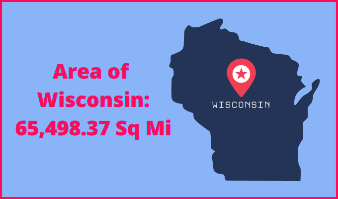 Area of Wisconsin compared to Florida
