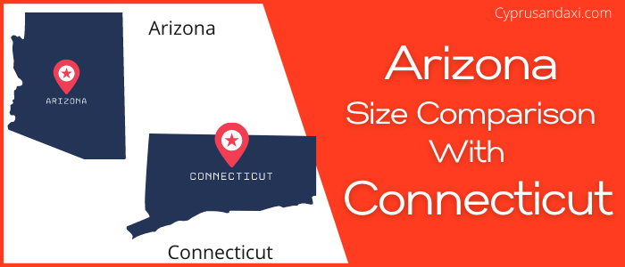 Is Arizona bigger than Connecticut