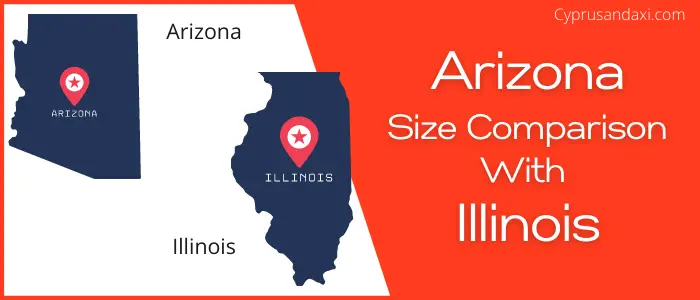 Is Arizona bigger than Illinois