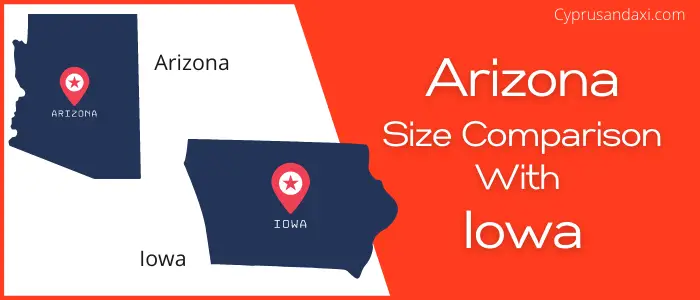 Is Arizona bigger than Iowa