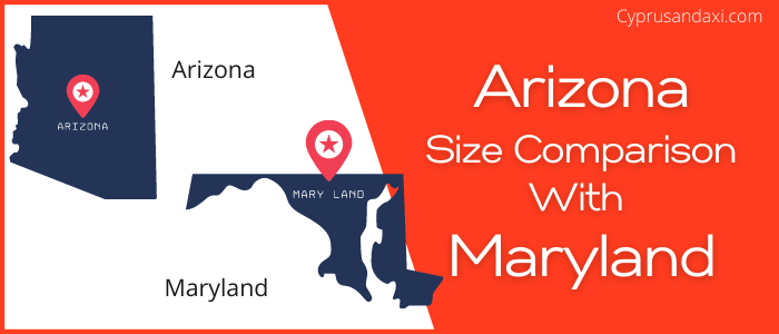 Is Arizona bigger than Maryland