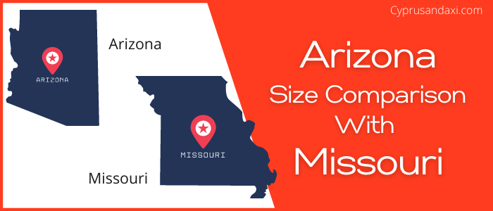 Is Arizona bigger than Missouri