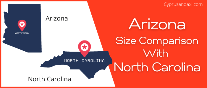 Is Arizona bigger than North Carolina