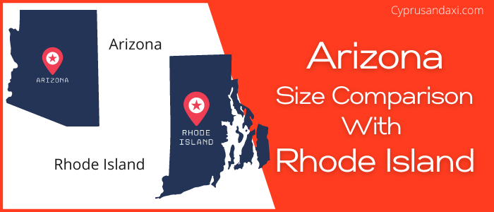 Is Arizona bigger than Rhode Island