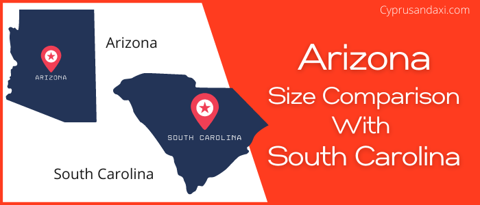 Is Arizona bigger than South Carolina