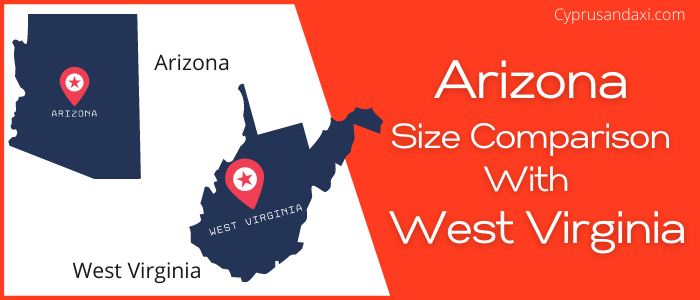 Is Arizona bigger than West Virginia