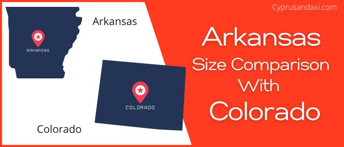 Is Arkansas bigger than Colorado