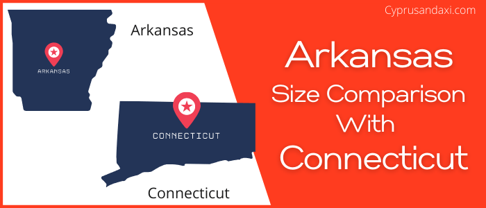 Is Arkansas bigger than Connecticut