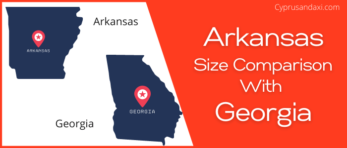 Is Arkansas bigger than Georgia
