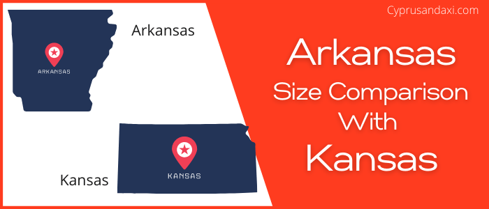 Is Arkansas bigger than Kansas