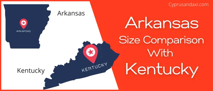Is Arkansas bigger than Kentucky