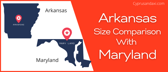 Is Arkansas bigger than Maryland