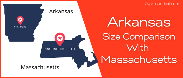 Is Arkansas bigger than Massachusetts