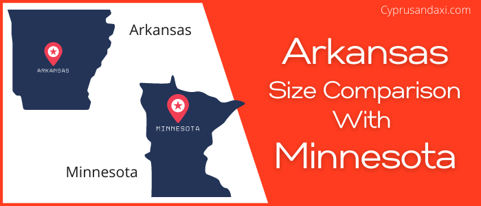 Is Arkansas bigger than Minnesota