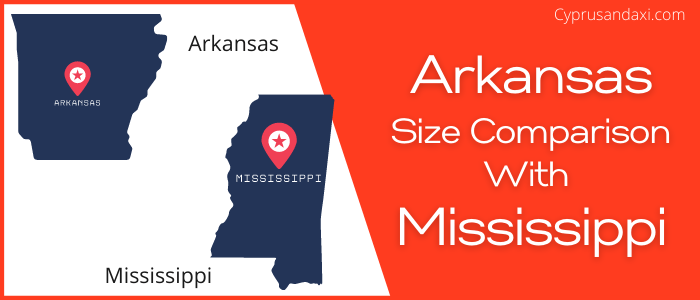 Is Arkansas bigger than Mississippi