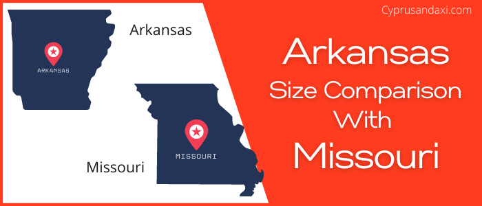Is Arkansas bigger than Missouri