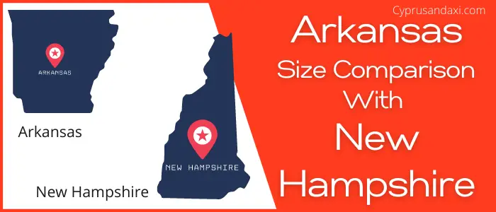 Is Arkansas bigger than New Hampshire