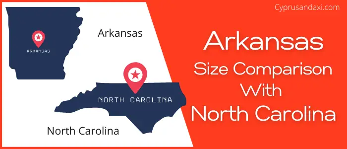 Is Arkansas bigger than North Carolina