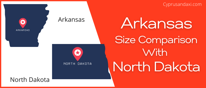 Is Arkansas bigger than North Dakota