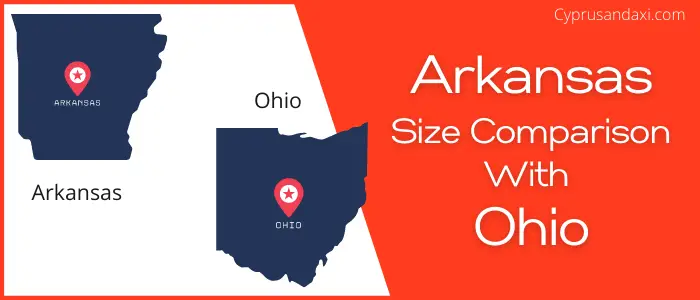 Is Arkansas bigger than Ohio