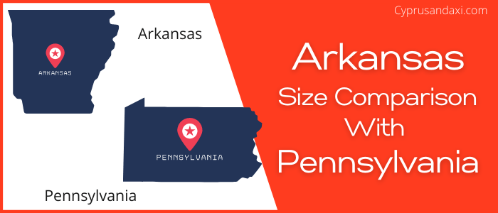 Is Arkansas bigger than Pennsylvania