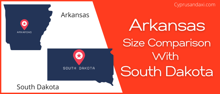 Is Arkansas bigger than South Dakota