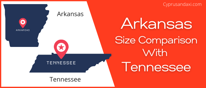 Is Arkansas bigger than Tennessee