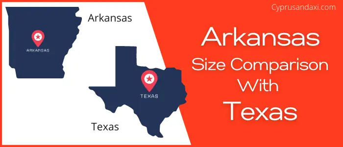 Is Arkansas bigger than Texas
