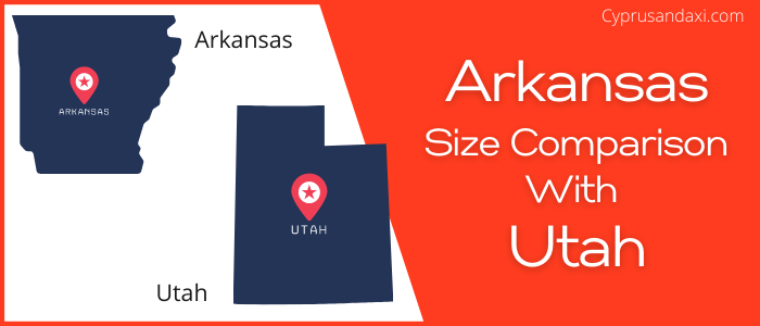 Is Arkansas bigger than Utah