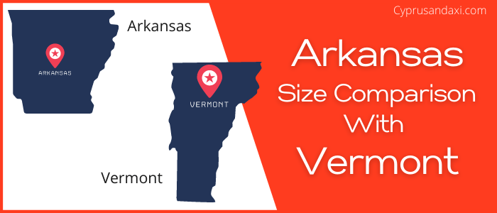 Is Arkansas bigger than Vermont