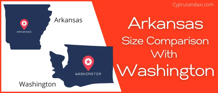 Is Arkansas bigger than Washington
