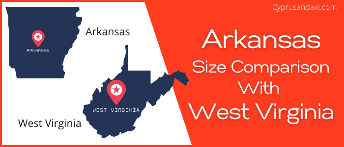Is Arkansas bigger than West Virginia