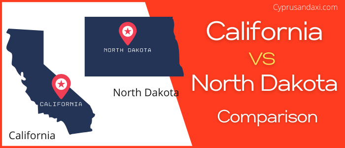 Is California bigger than North Dakota